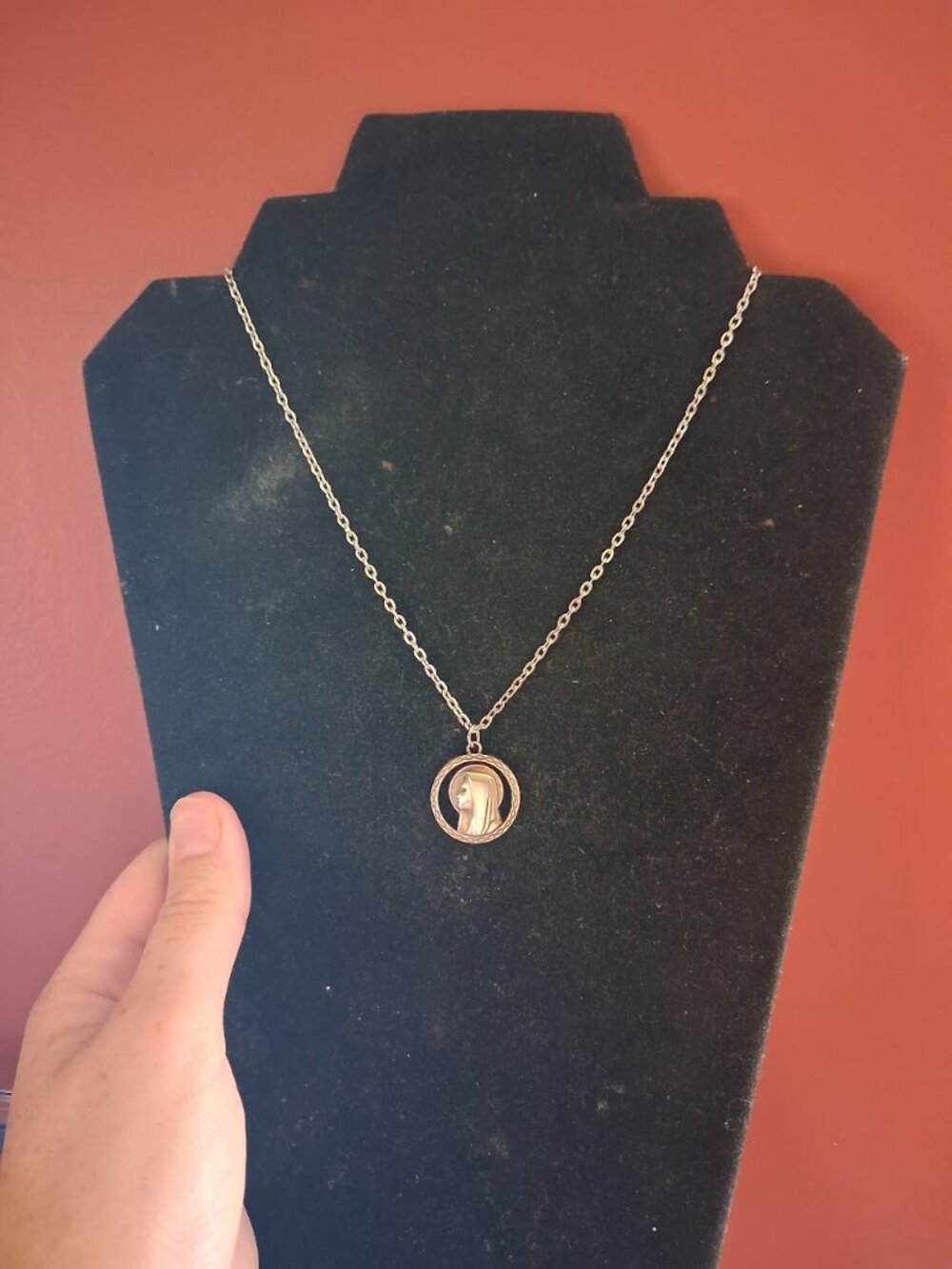 16 inch Mary necklace